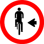 Ciclista Transite a Esquerda R 35a