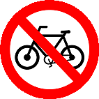 Proibido Transito de Bicicletas R 12